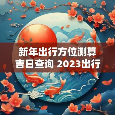 新年出行方位测算吉日查询 2025出行吉日查询表老黄历