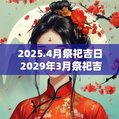 2025.4月祭祀吉日 2029年3月祭祀吉日一览表