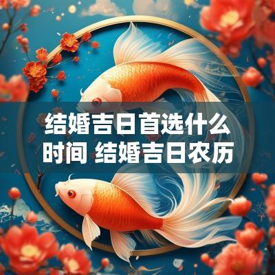 结婚吉日首选什么时间 结婚吉日农历几月好