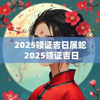 2025领证吉日属蛇 2025领证吉日