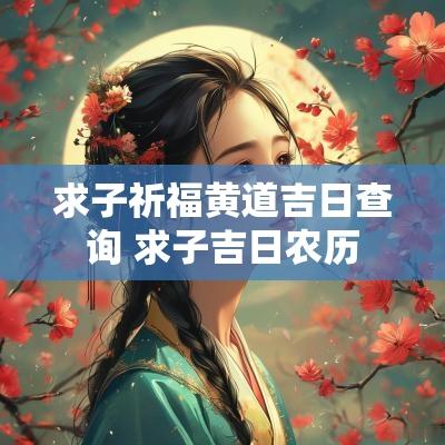 求子祈福黄道吉日查询 求子吉日农历