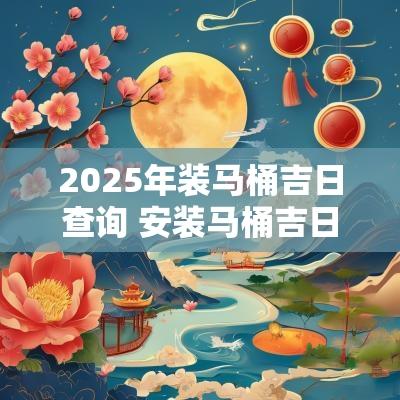 2025年装马桶吉日查询 安装马桶吉日怎么看