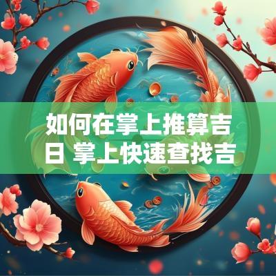 如何在掌上推算吉日 掌上快速查找吉日方法