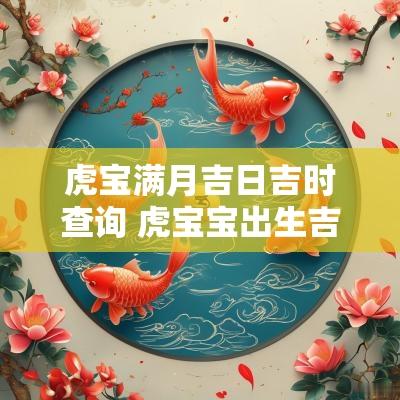 虎宝满月吉日吉时查询 虎宝宝出生吉时吉日查询大全