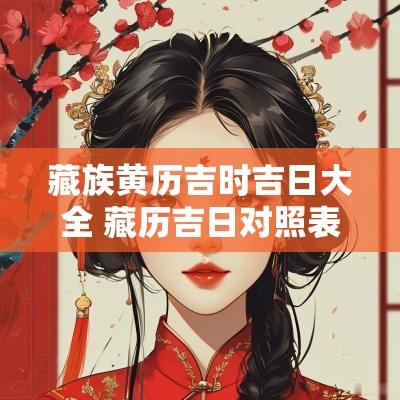 藏族黄历吉时吉日大全 藏历吉日对照表2025