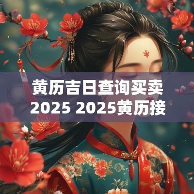 黄历吉日查询买卖2025 2025黄历接车吉日查询