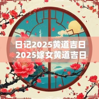 日记2025黄道吉日 2025嫁女黄道吉日