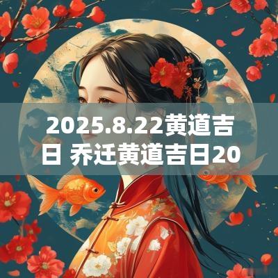 2025.8.22黄道吉日 乔迁黄道吉日2025一览表