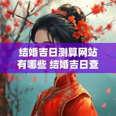 结婚吉日测算网站有哪些 结婚吉日查询