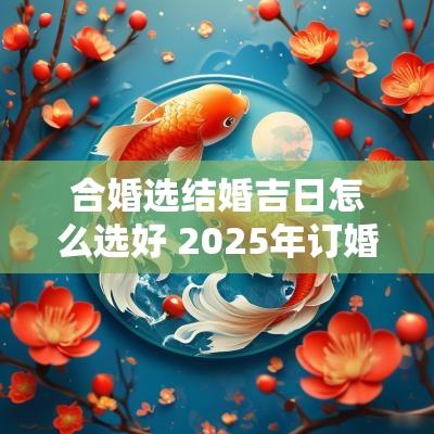 合婚选结婚吉日怎么选好 2025年订婚合婚吉日