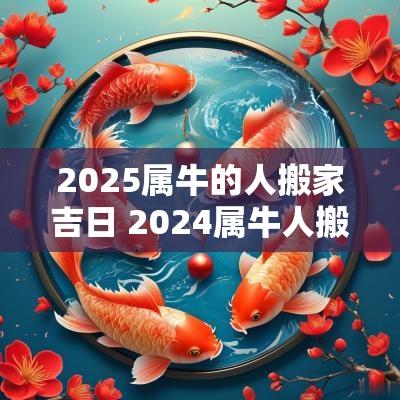 2025属牛的人搬家吉日 2025属牛人搬家的最佳月份 2025属牛的人搬家吉日 2025属牛人搬家的最佳月份