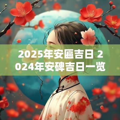 2025年安匾吉日 2025年安碑吉日一览表