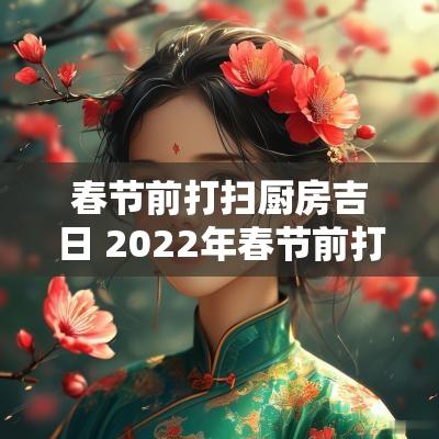 春节前打扫厨房吉日 2025年春节前打扫卫生吉日
