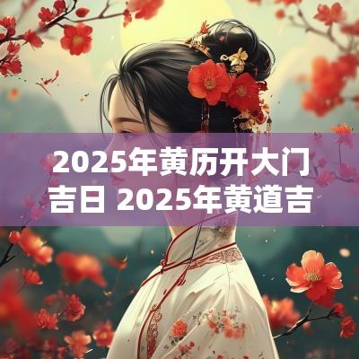 2025年黄历开大门吉日 2025年黄道吉日开门