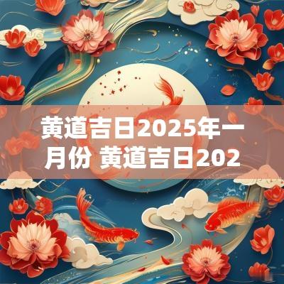黄道吉日2025年一月份 黄道吉日2025一览表
