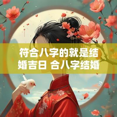 符合八字的就是结婚吉日 合八字结婚选吉日有什么讲究