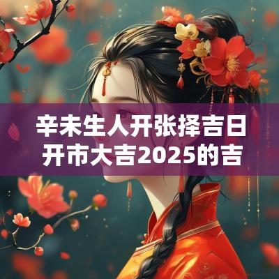 辛未生人开张择吉日 开市大吉2025的吉日