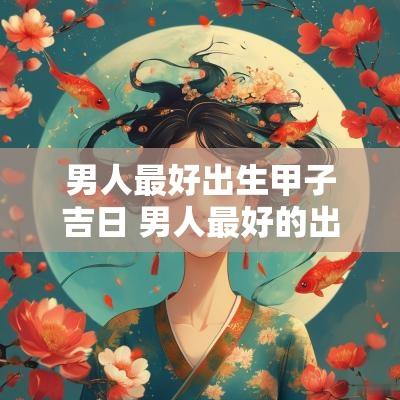男人最好出生甲子吉日 男人最好的出生年月日时