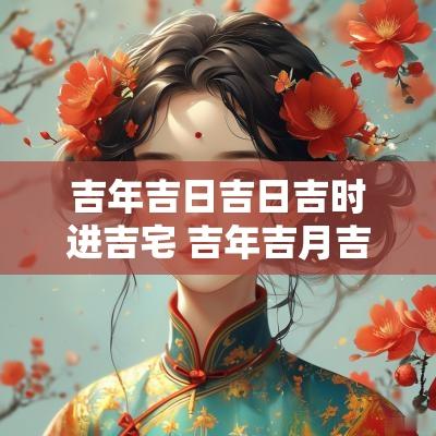吉年吉日吉日吉时进吉宅 吉年吉月吉日吉时是什么意思