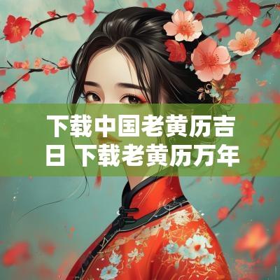 下载中国老黄历吉日 下载老黄历万年历