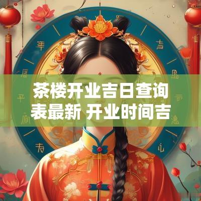 茶楼开业吉日查询表最新 开业时间吉日吉时一览表