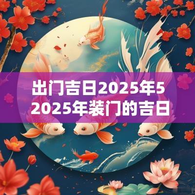 出门吉日2025年5 2025年装门的吉日