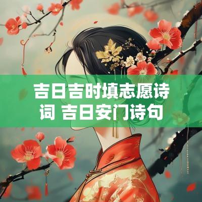 吉日吉时填志愿诗词 吉日安门诗句