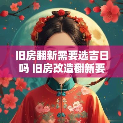 旧房翻新需要选吉日吗 旧房改造翻新要选良辰吉日吗