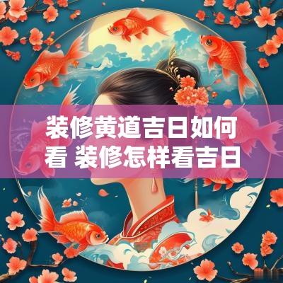 装修黄道吉日如何看 装修怎样看吉日吉时