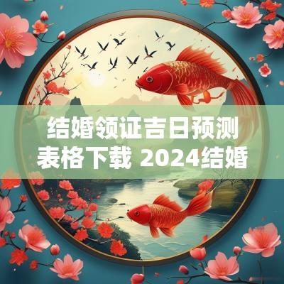 结婚领证吉日预测表格下载 2025结婚领证吉日大全