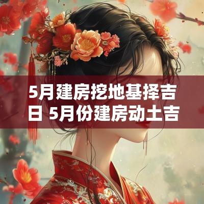 5月建房挖地基择吉日 5月份建房动土吉日时间表