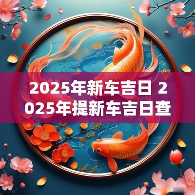 2025年新车吉日 2025年提新车吉日查询