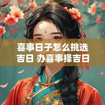 喜事日子怎么挑选吉日 办喜事择吉日怎么择