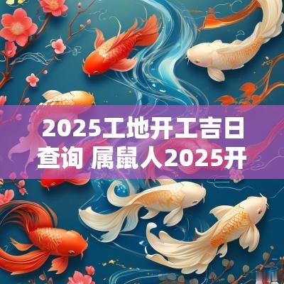 2025工地开工吉日查询 属鼠人2025开工吉日
