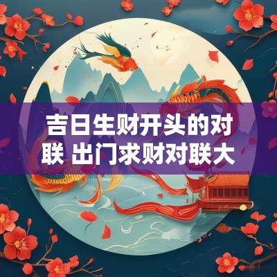 吉日生财开头的对联 出门求财对联大全