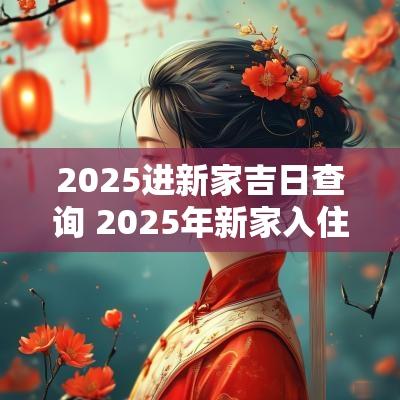 2025进新家吉日查询 2025年新家入住黄道吉日