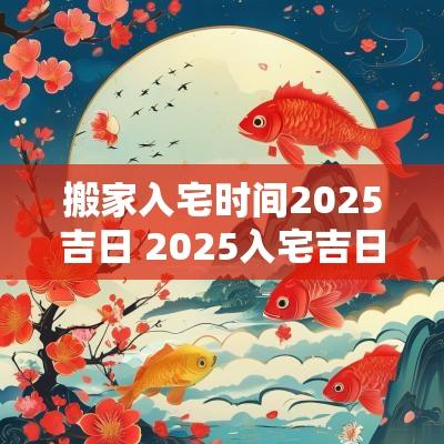 搬家入宅时间2025吉日 2025入宅吉日查询表