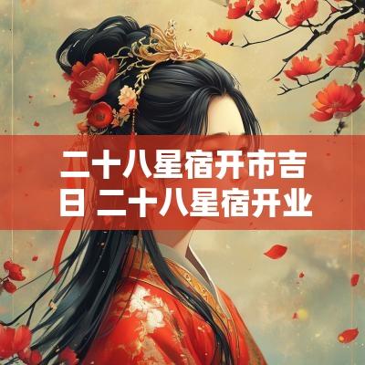 二十八星宿开市吉日 二十八星宿开业吉日