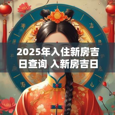 2025年入住新房吉日查询 入新房吉日查询2025年