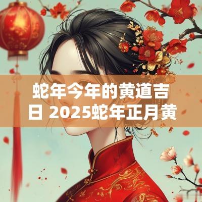 蛇年今年的黄道吉日 2025蛇年正月黄道吉日