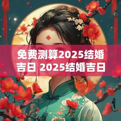 免费测算2025结婚吉日 2025结婚吉日免费查