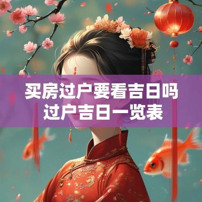 买房过户要看吉日吗 过户吉日一览表