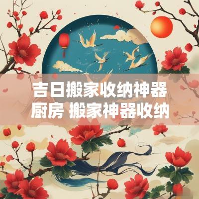 吉日搬家收纳神器厨房 搬家神器收纳大全