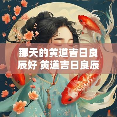 那天的黄道吉日良辰好 黄道吉日良辰吉时的意思