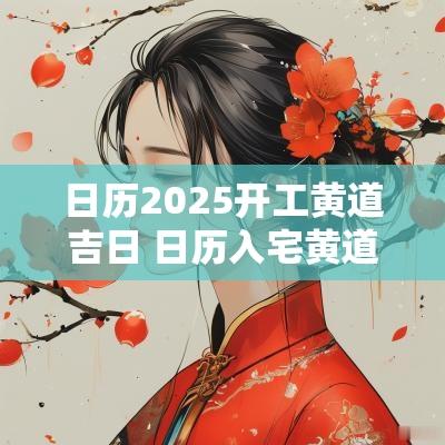 日历2025开工黄道吉日 日历入宅黄道吉日2025