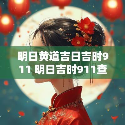 明日黄道吉日吉时911 明日吉时911查询