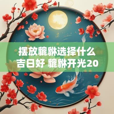 摆放貔貅选择什么吉日好 貔貅开光2025吉日时间