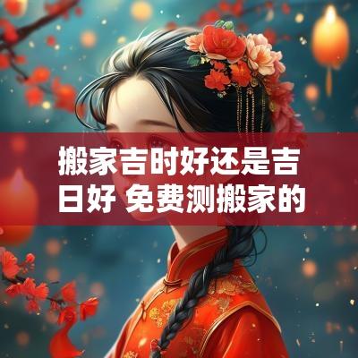 搬家吉时好还是吉日好 免费测搬家的吉日吉时