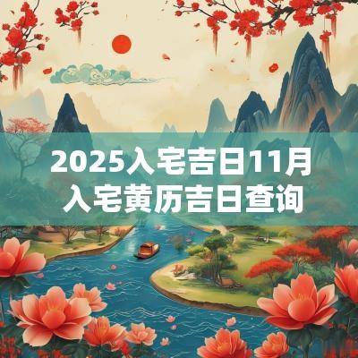 2025入宅吉日11月 入宅黄历吉日查询2025