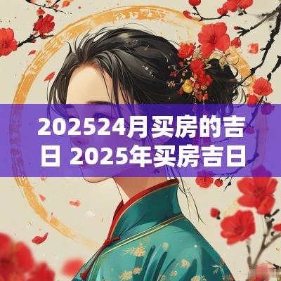 202524月买房的吉日 2025年买房吉日查询